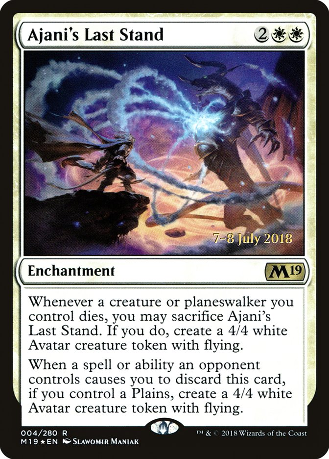 Ajani's Last Stand [Core Set 2019 Promos] | Game Haven TX