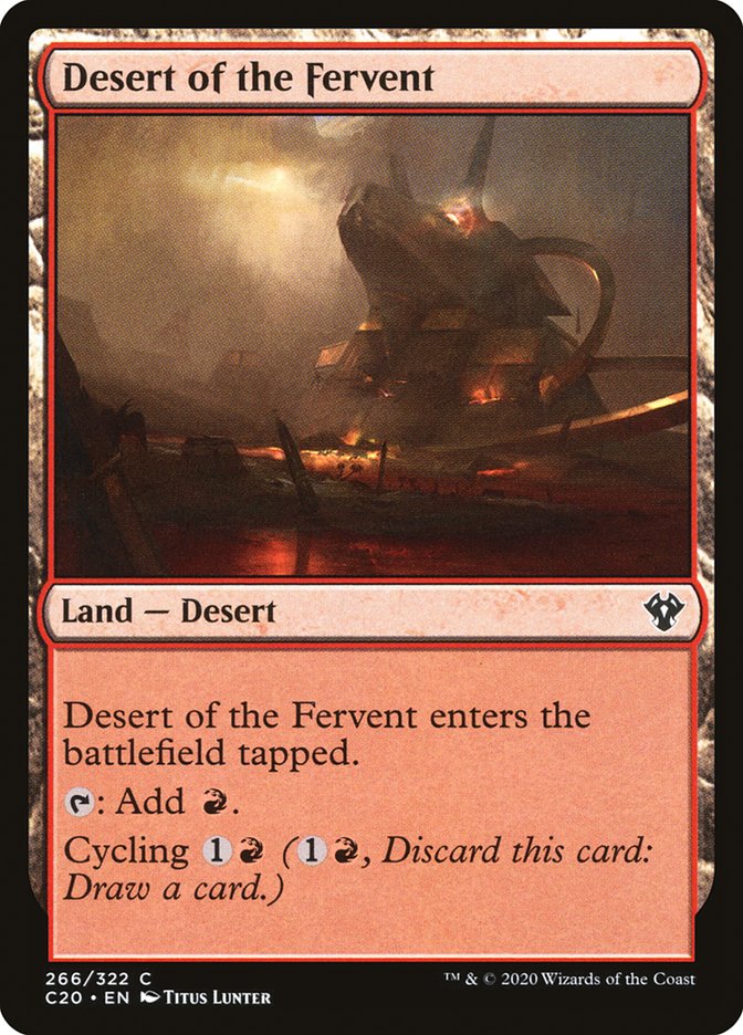 Desert of the Fervent [Commander 2020] | Game Haven TX