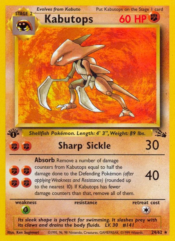 Kabutops (24/62) [Fossil 1st Edition] | Game Haven TX