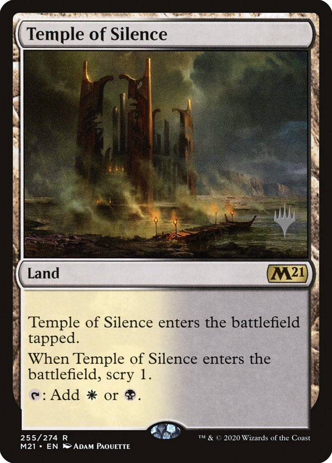 Temple of Silence (Promo Pack) [Core Set 2021 Promos] | Game Haven TX