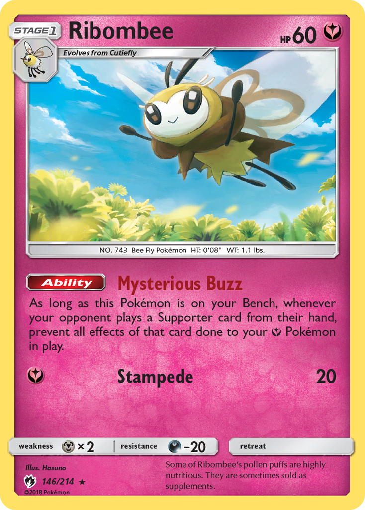 Ribombee (146/214) [Sun & Moon: Lost Thunder] | Game Haven TX