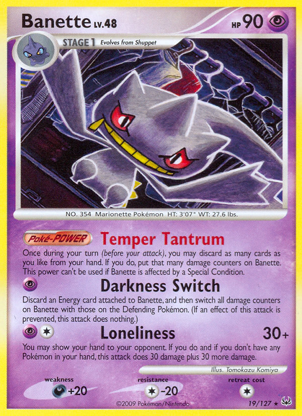 Banette (19/127) [Platinum: Base Set] | Game Haven TX