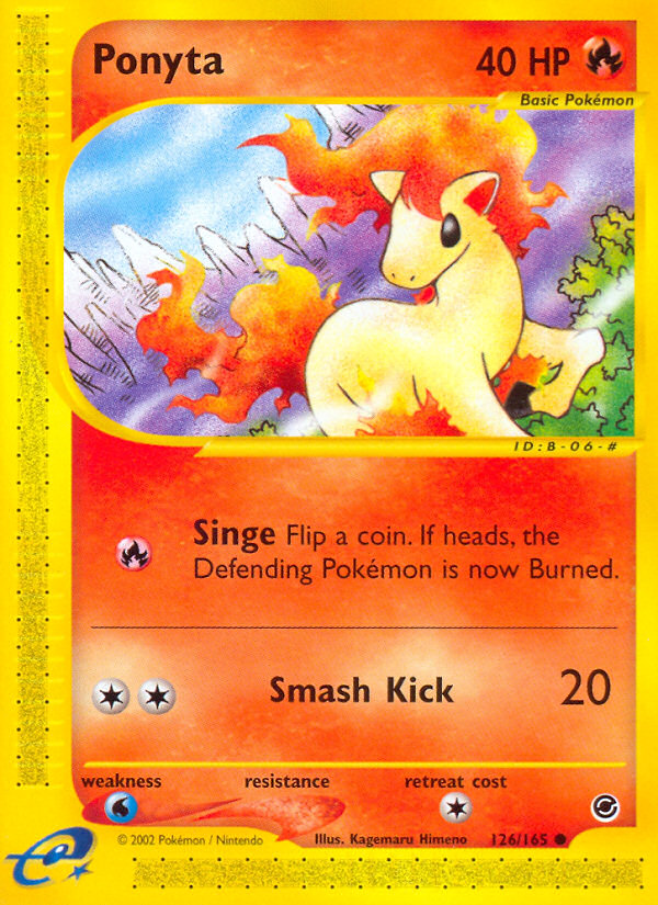 Ponyta (126/165) [Expedition: Base Set] | Game Haven TX