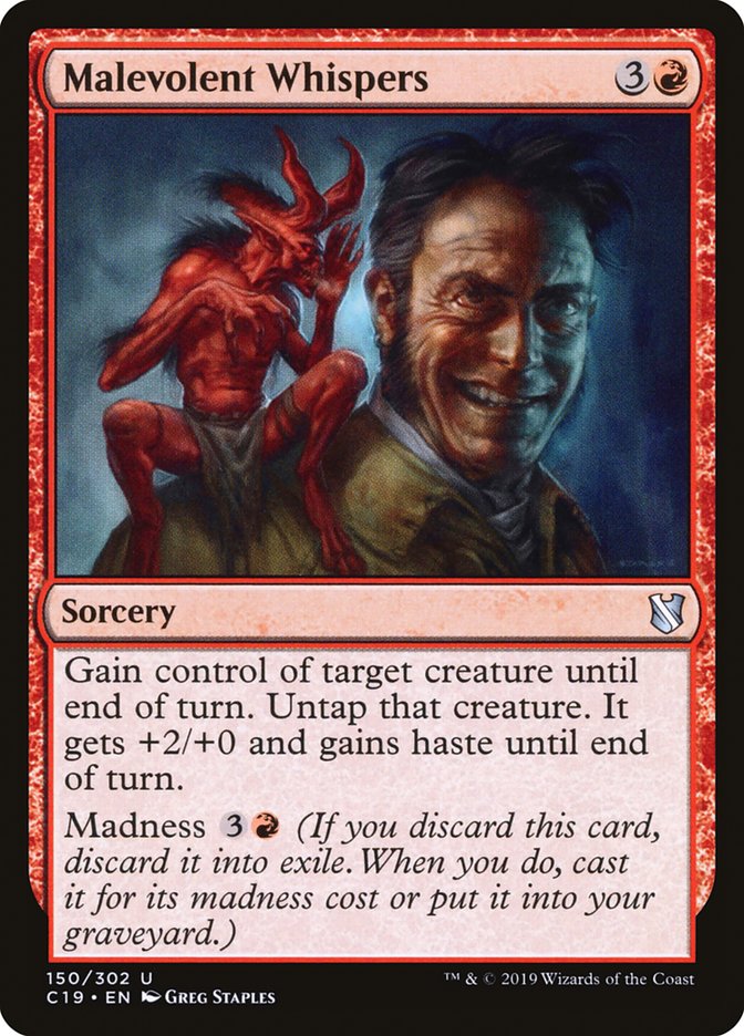 Malevolent Whispers [Commander 2019] | Game Haven TX