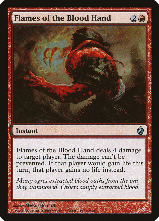 Flames of the Blood Hand [Premium Deck Series: Fire and Lightning] | Game Haven TX