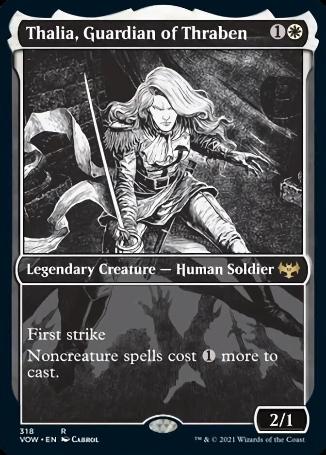 Thalia, Guardian of Thraben (Showcase Eternal Night ) [Innistrad: Crimson Vow] | Game Haven TX