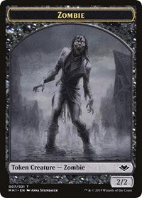 Zombie // Golem Double-Sided Token [Modern Horizons Tokens] | Game Haven TX