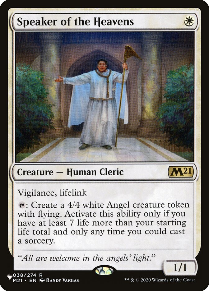 Speaker of the Heavens [The List] | Game Haven TX