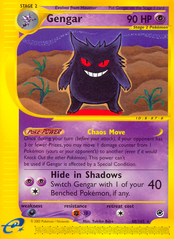 Gengar (48/165) [Expedition: Base Set] | Game Haven TX
