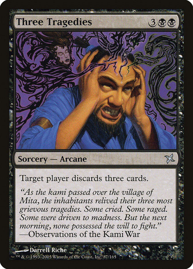 Three Tragedies [Betrayers of Kamigawa] | Game Haven TX