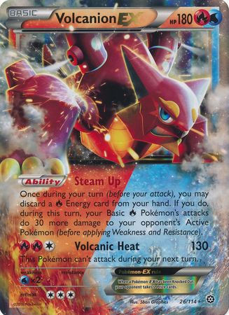 Volcanion EX (26/114) (Jumbo Card) [XY: Steam Siege] | Game Haven TX