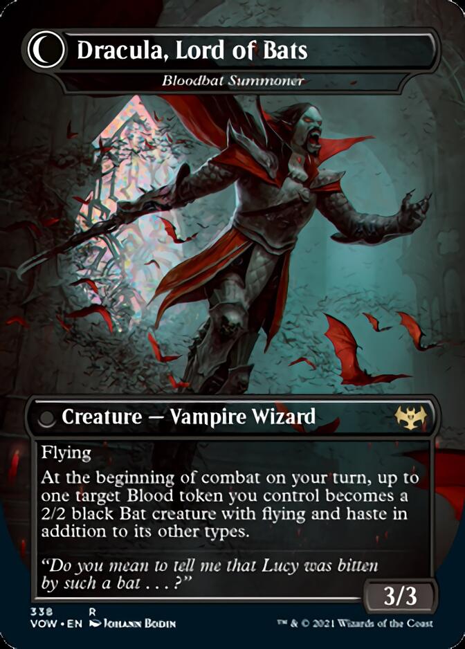 Voldaren Bloodcaster // Bloodbat Summoner - Dracula, Lord of Blood // Dracula, Lord of Bats [Innistrad: Crimson Vow] | Game Haven TX