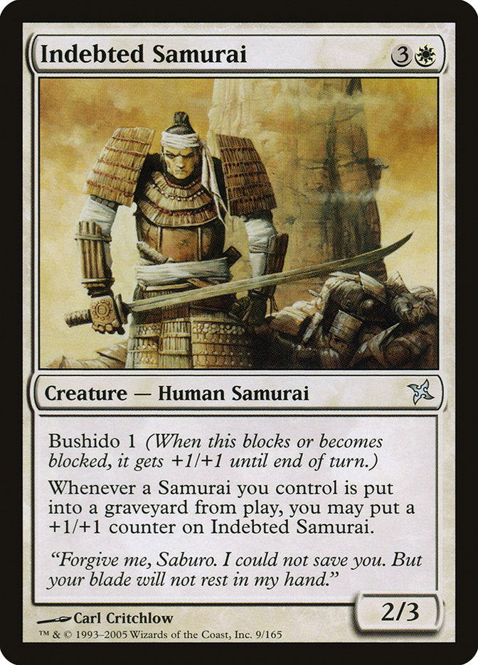 Indebted Samurai [Betrayers of Kamigawa] | Game Haven TX