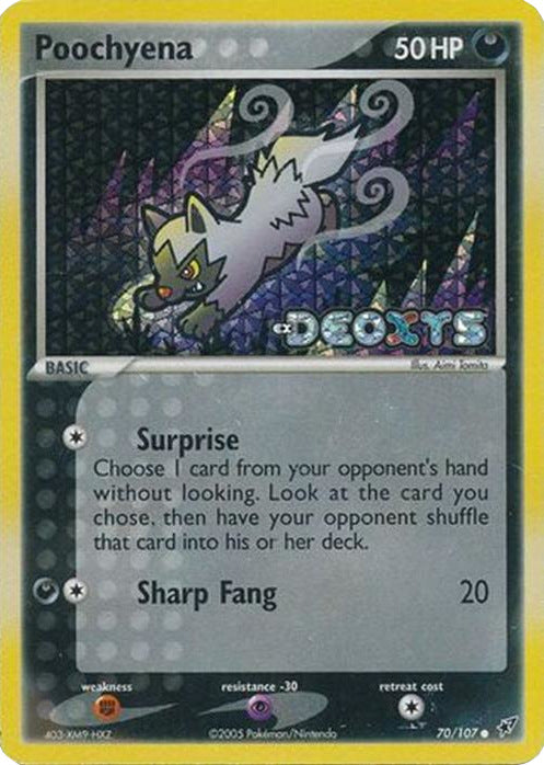 Poochyena (70/107) (Stamped) [EX: Deoxys] | Game Haven TX