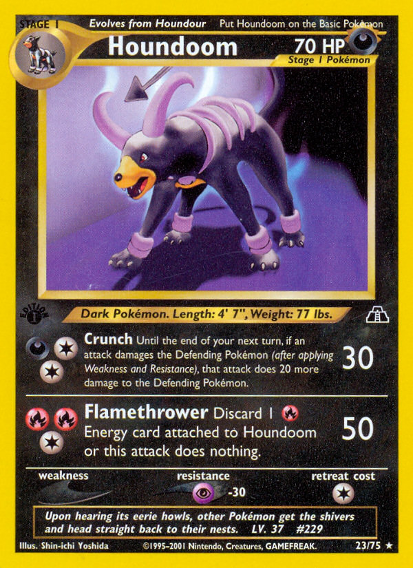 Houndoom (23/75) [Neo Discovery 1st Edition] | Game Haven TX