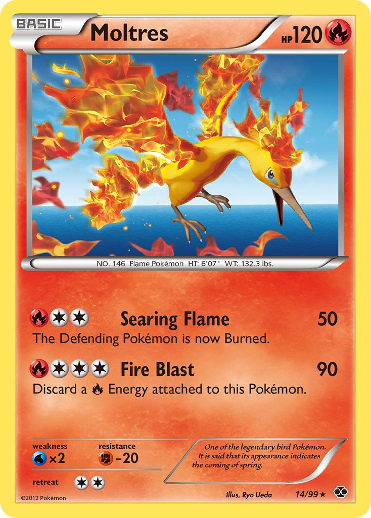Moltres (14/99) (Blister Exclusive) [Black & White: Next Destinies] | Game Haven TX