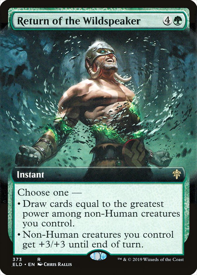 Return of the Wildspeaker (Extended Art) [Throne of Eldraine] | Game Haven TX