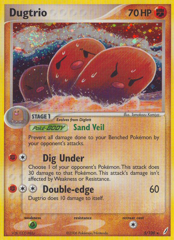 Dugtrio (5/100) [EX: Crystal Guardians] | Game Haven TX
