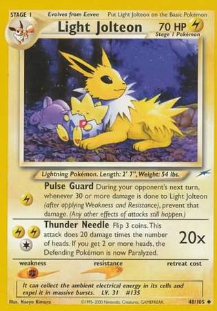 Light Jolteon (48/105) [Neo Destiny Unlimited] | Game Haven TX