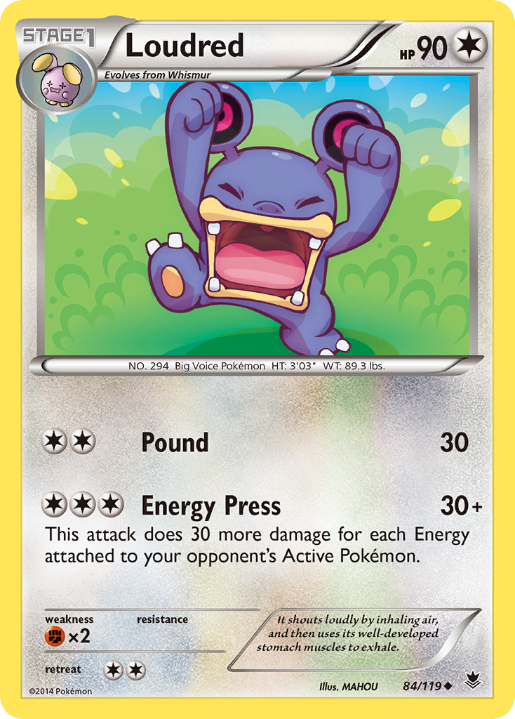 Loudred (84/119) [XY: Phantom Forces] | Game Haven TX