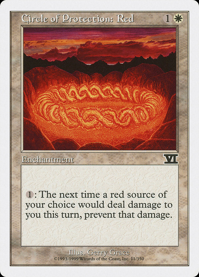 Circle of Protection: Red [Classic Sixth Edition] | Game Haven TX