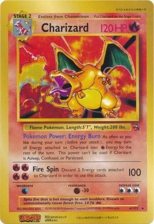 Charizard (4/102) (CoroCoro Promo) (Jumbo Card) [Base Set Unlimited] | Game Haven TX