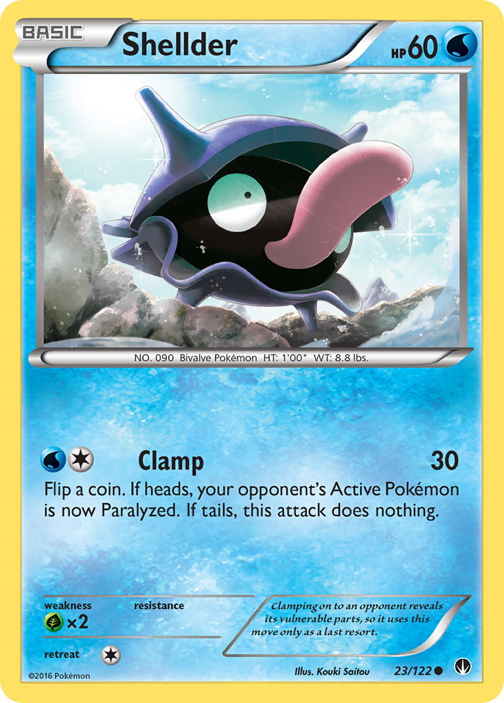 Shellder (23/122) [XY: BREAKpoint] | Game Haven TX