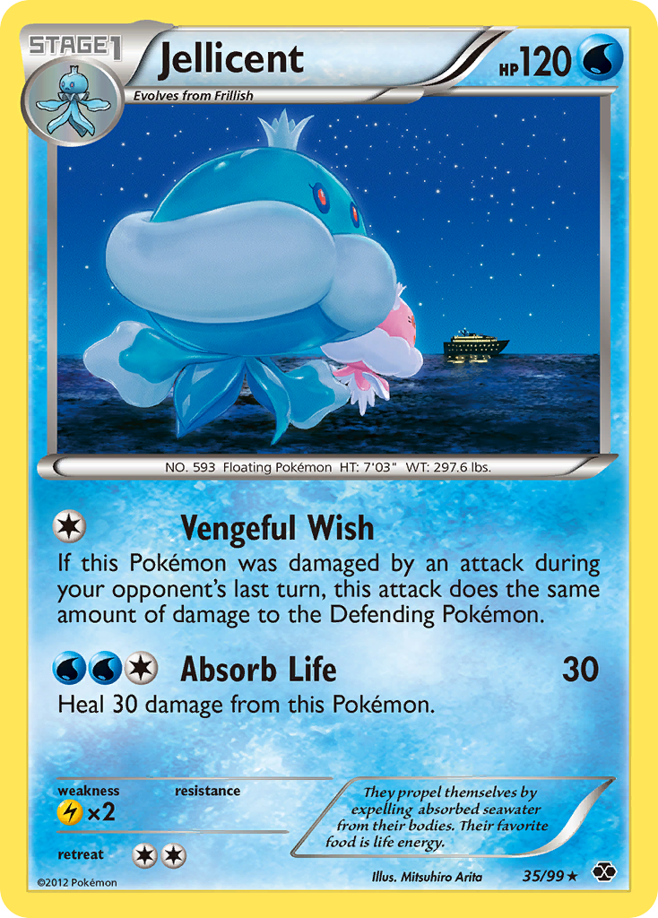 Jellicent (35/99) [Black & White: Next Destinies] | Game Haven TX