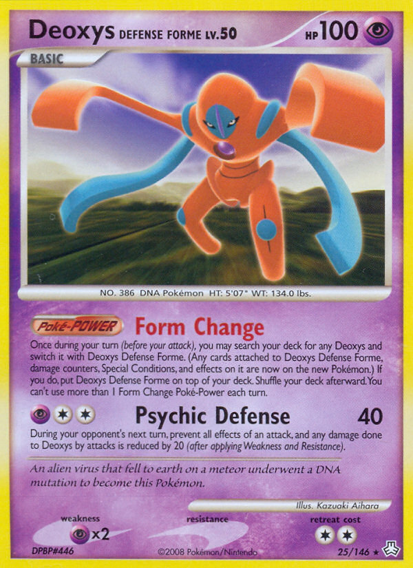 Deoxys Defense Forme (25/146) [Diamond & Pearl: Legends Awakened] | Game Haven TX