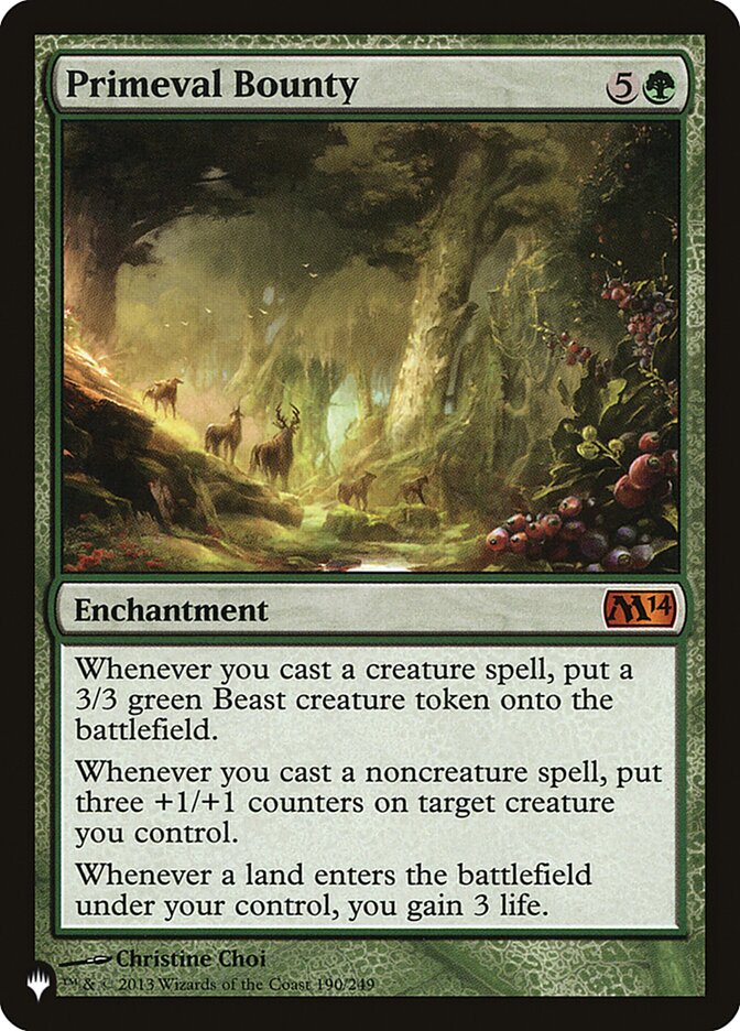 Primeval Bounty [The List] | Game Haven TX