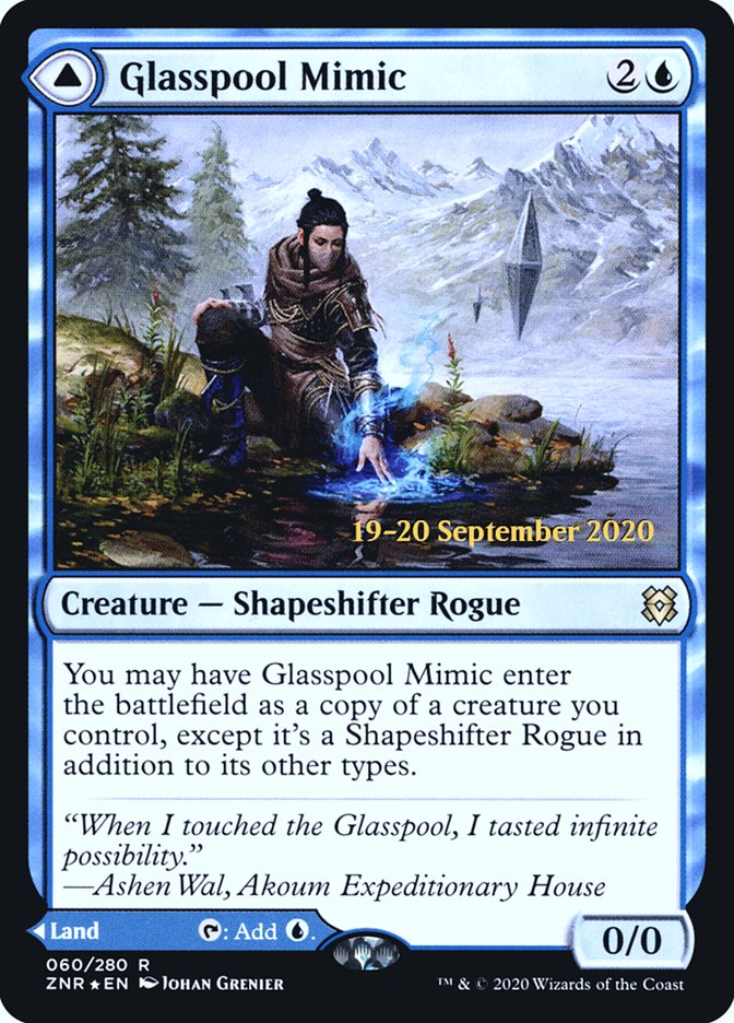 Glasspool Mimic // Glasspool Shore [Zendikar Rising Promos] | Game Haven TX