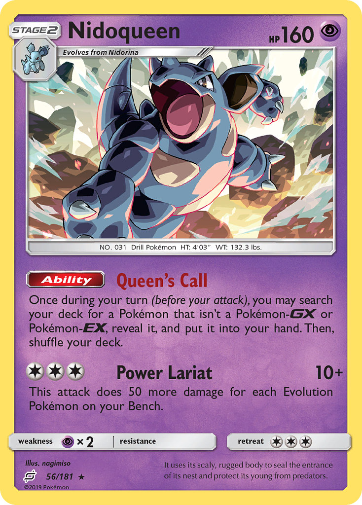 Nidoqueen (56/181) [Sun & Moon: Team Up] | Game Haven TX