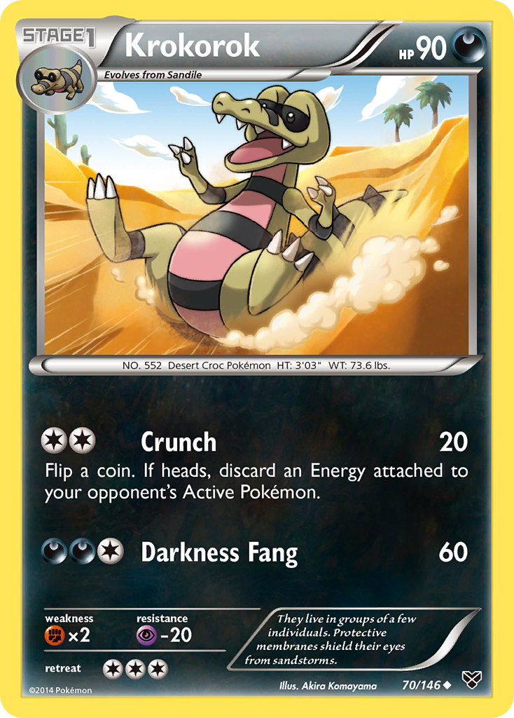 Krokorok (70/146) [XY: Base Set] | Game Haven TX