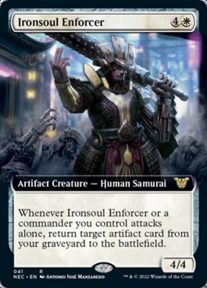 Ironsoul Enforcer (Extended) [Kamigawa: Neon Dynasty Commander] | Game Haven TX