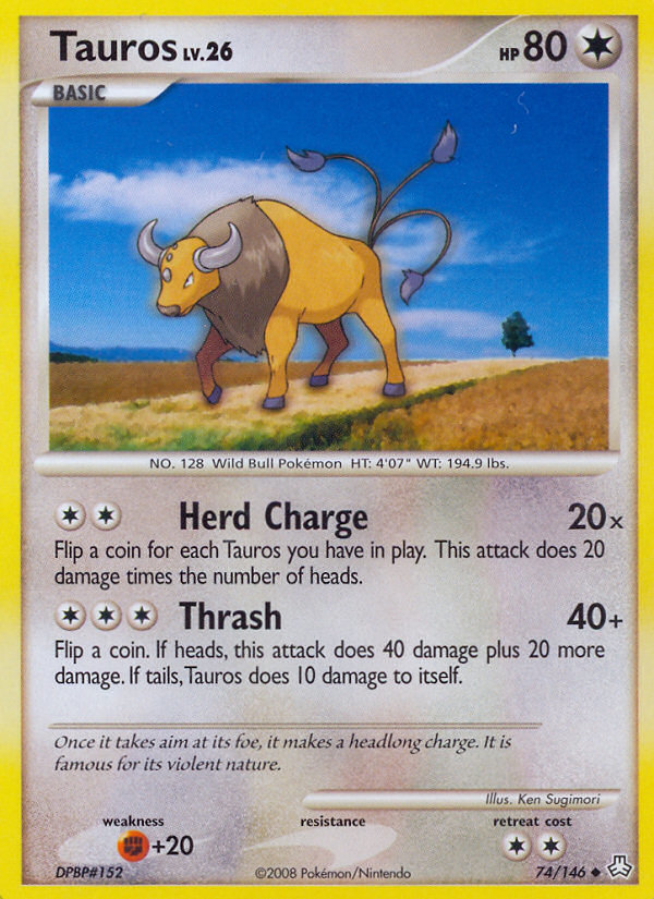 Tauros (74/146) [Diamond & Pearl: Legends Awakened] | Game Haven TX