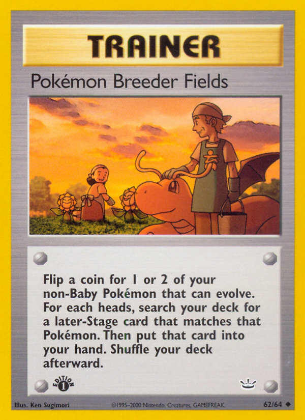 Pokemon Breeder Fields (62/64) [Neo Revelation 1st Edition] | Game Haven TX