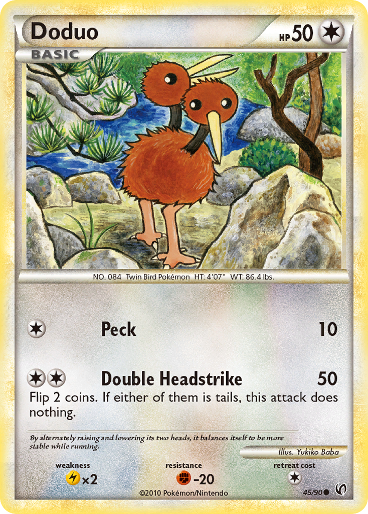 Doduo (45/90) [HeartGold & SoulSilver: Undaunted] | Game Haven TX