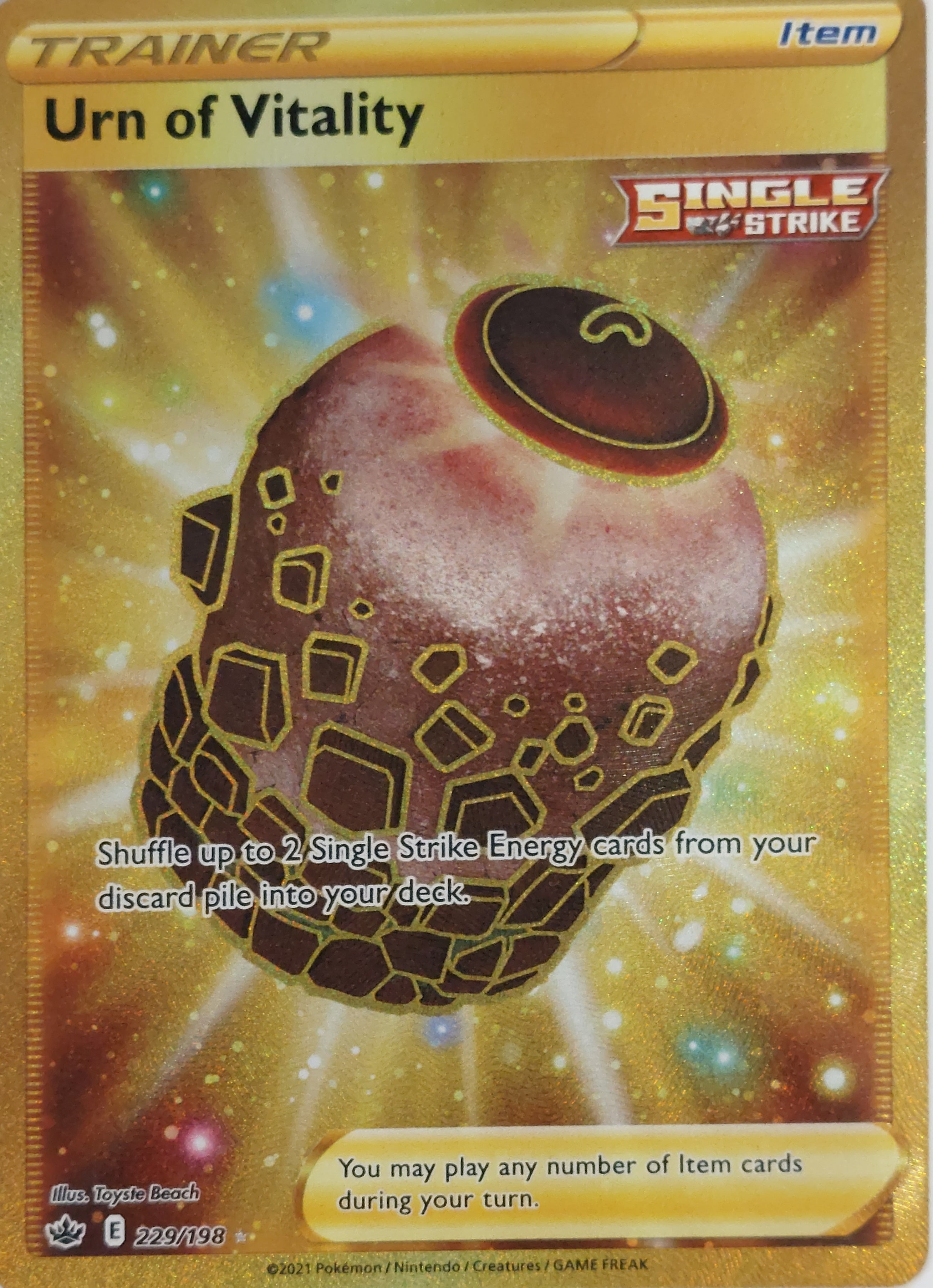 Urn of Vitality (229/198) [Sword & Shield: Chilling Reign] | Game Haven TX