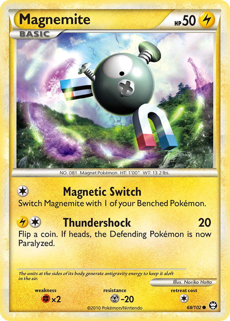 Magnemite (68/102) [HeartGold & SoulSilver: Triumphant] | Game Haven TX