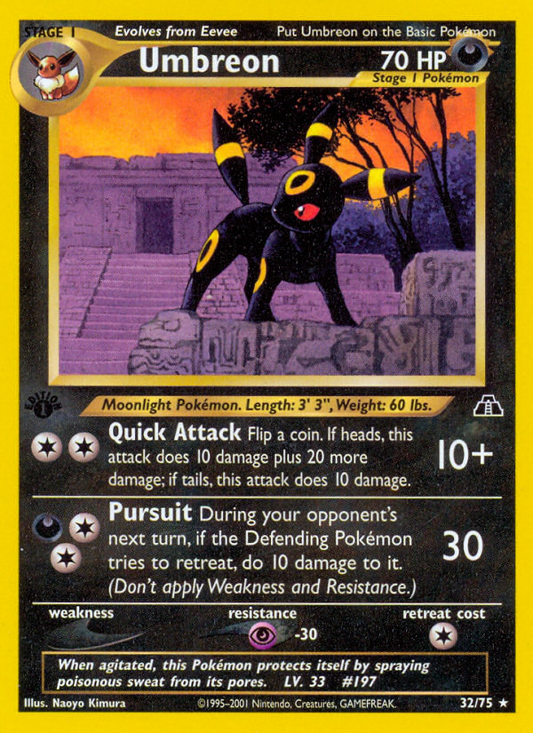 Umbreon (32/75) [Neo Discovery 1st Edition] | Game Haven TX