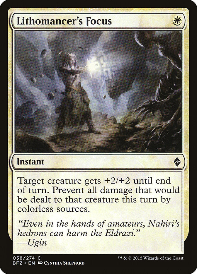 Lithomancer's Focus [Battle for Zendikar] | Game Haven TX