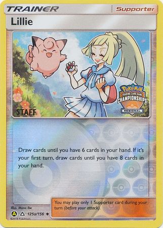 Lillie (125a/156) (Regional Promo Staff) [Sun & Moon: Ultra Prism] | Game Haven TX