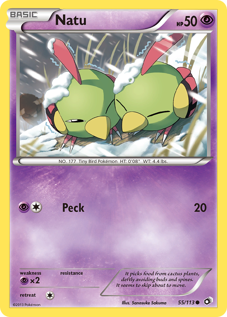 Natu (55/113) [Black & White: Legendary Treasures] | Game Haven TX