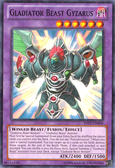 Gladiator Beast Gyzarus [BATT-EN008] Starfoil Rare | Game Haven TX