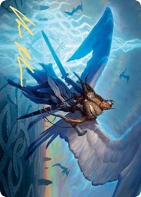Righteous Valkyrie Art Card (Gold-Stamped Signature) [Kaldheim: Art Series] | Game Haven TX