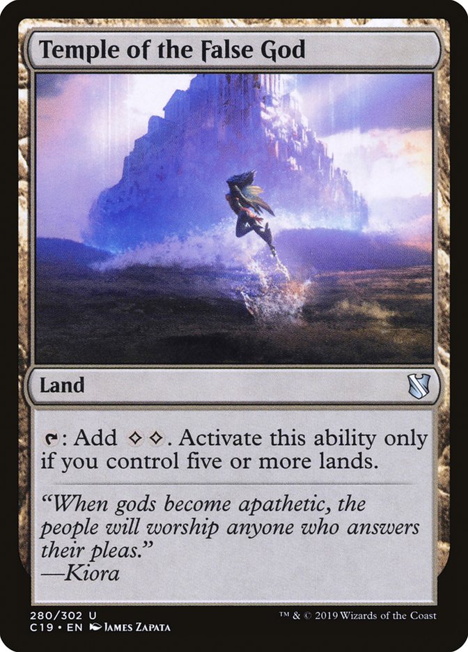 Temple of the False God [Commander 2019] | Game Haven TX