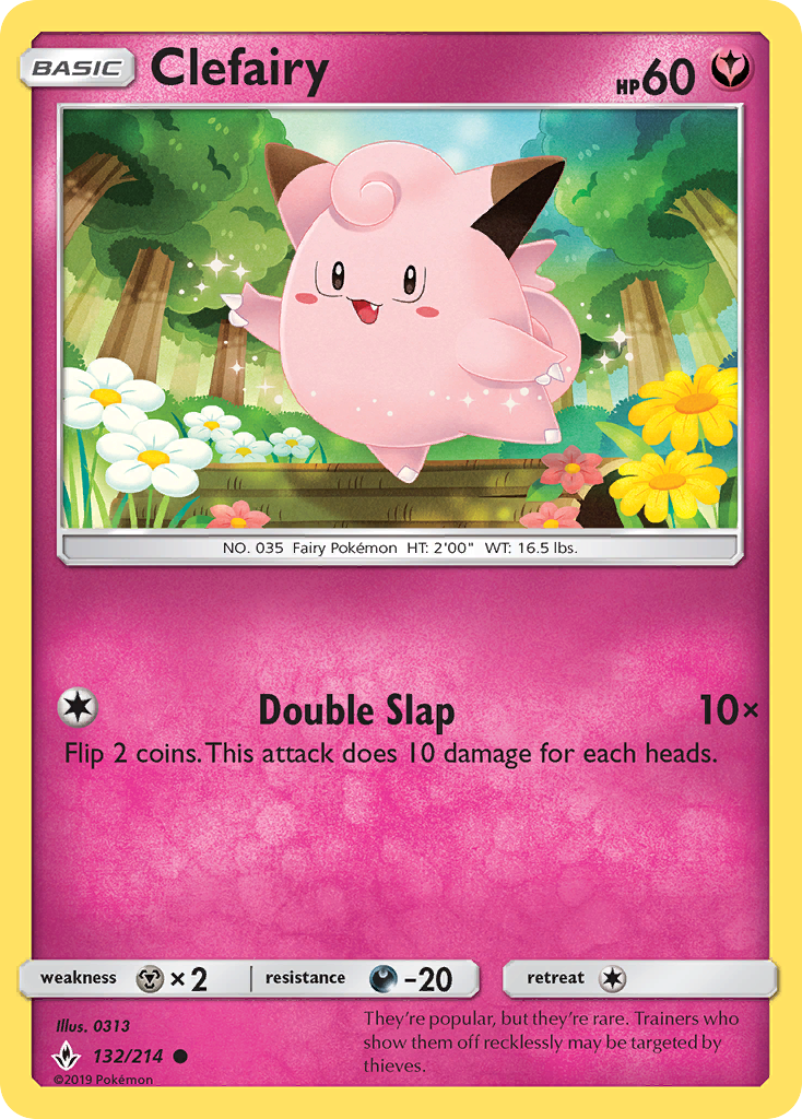 Clefairy (132/214) [Sun & Moon: Unbroken Bonds] | Game Haven TX