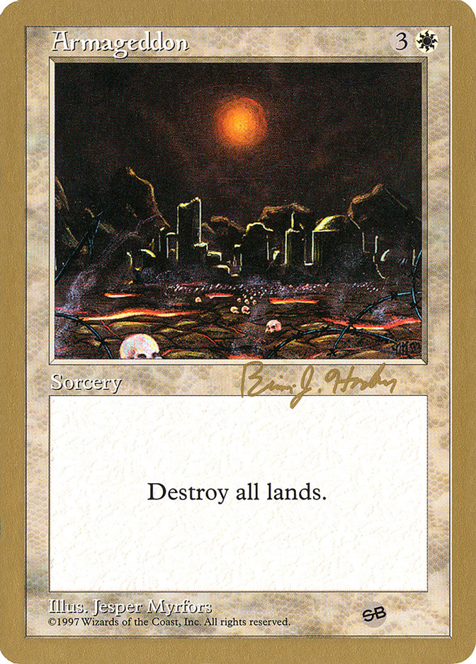Armageddon (Brian Hacker) (SB) [World Championship Decks 1998] | Game Haven TX