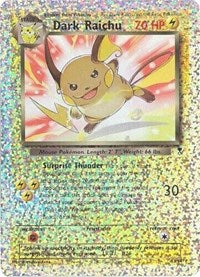 Dark Raichu (S3/S4) [Box Topper] | Game Haven TX
