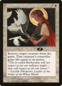 Swords to Plowshares (4th Place) (Oversized) [Oversize Cards] | Game Haven TX